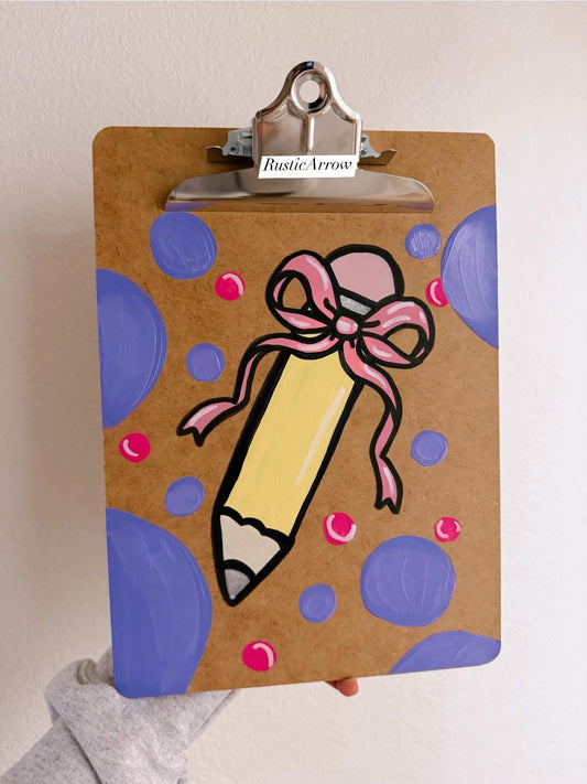 Hand painted clipboard