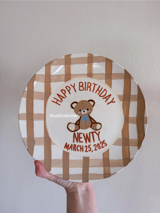 Keepsake birthday plate