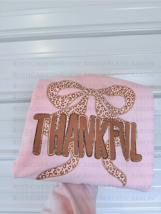 Leopard Thankful bow design