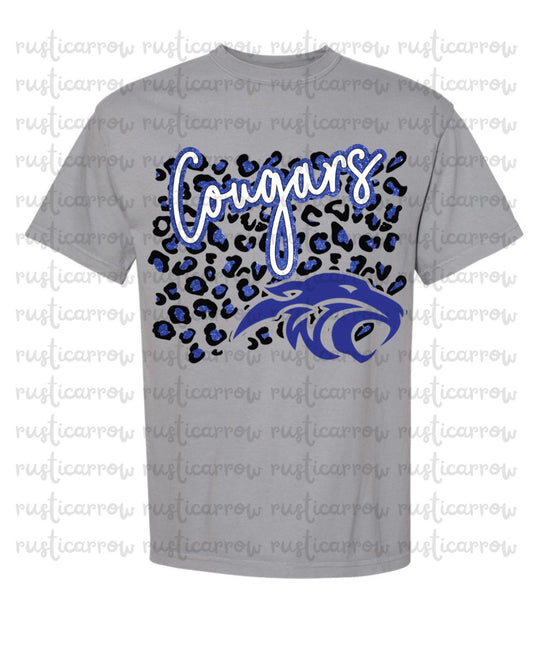 Woodland Cougar Attire {comfort color tshirt & fleece blankets}