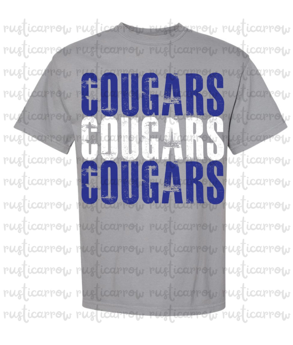 Woodland Cougar Attire {comfort color tshirt & fleece blankets}