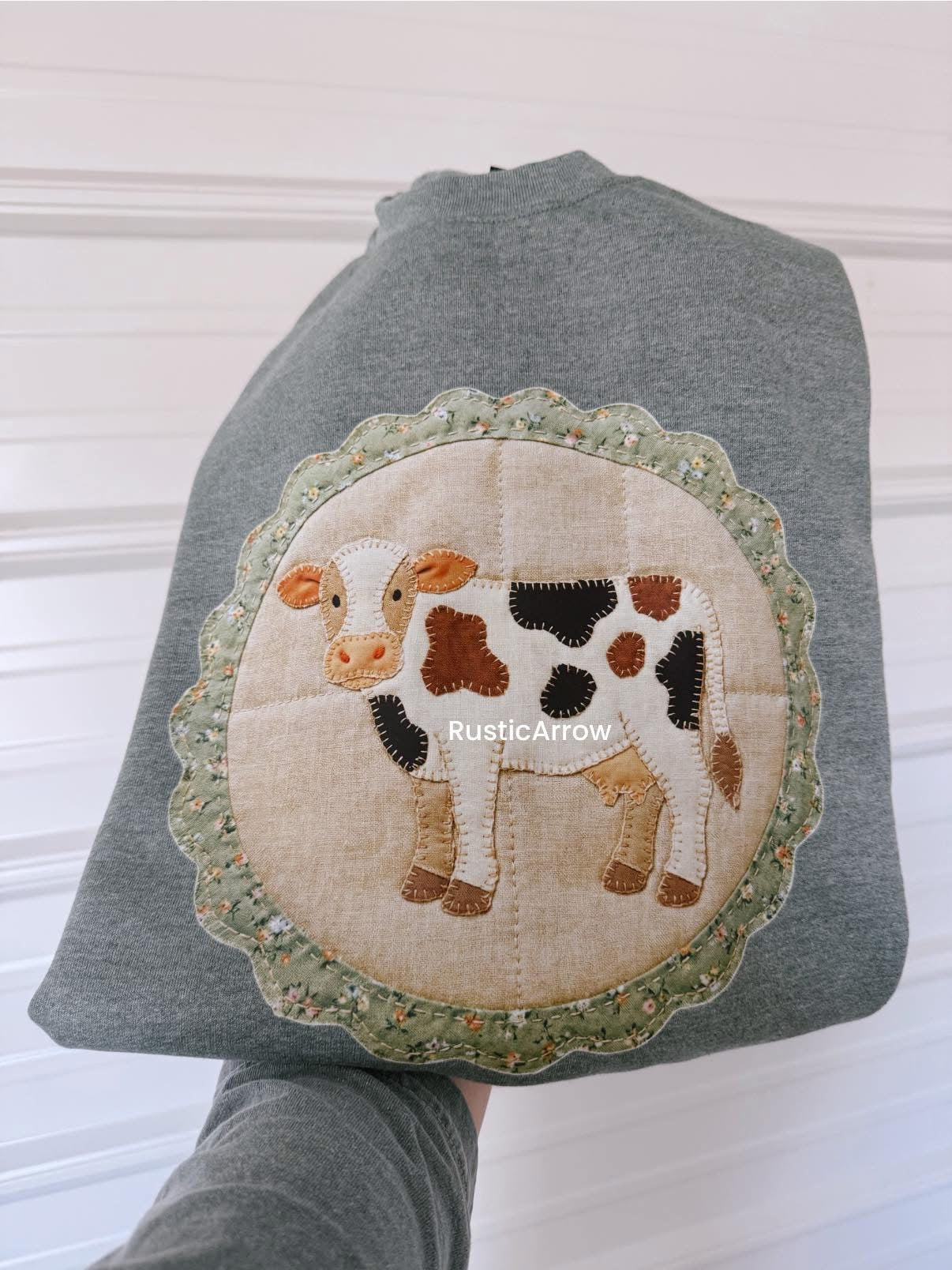 Cow faux patchwork