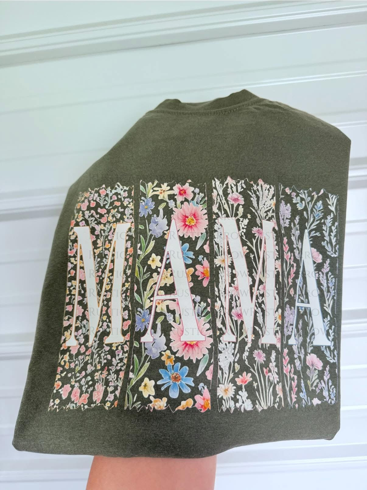 Floral mama block design