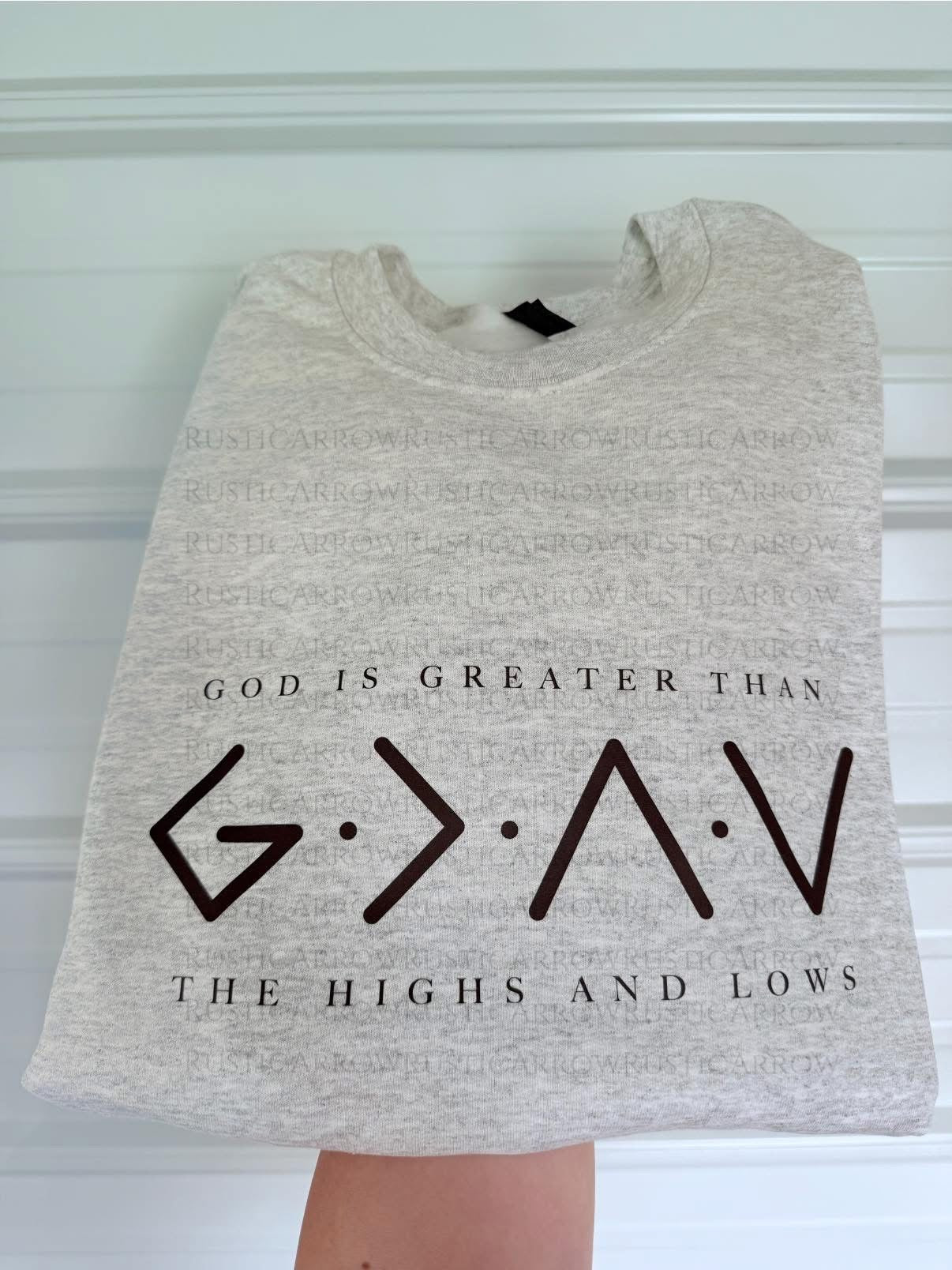 God is greater than the highs and lows