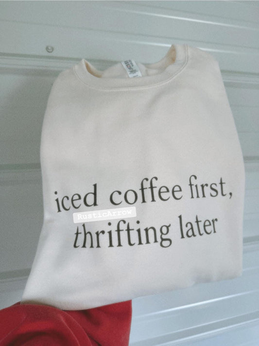 Coffee first thrifting later