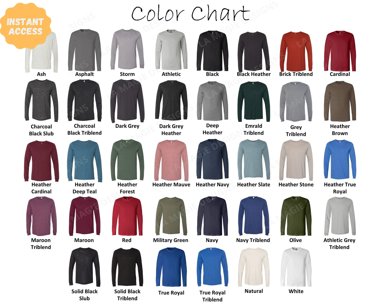 Adult Long Sleeve Tshirt