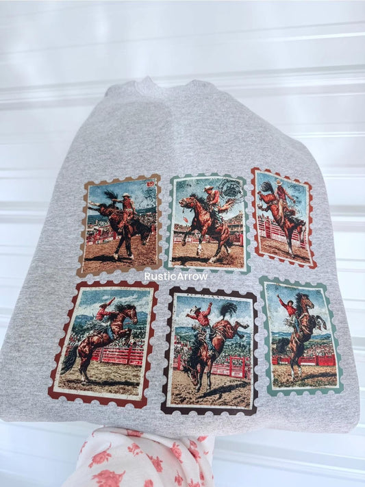 Vintage rodeo stamp