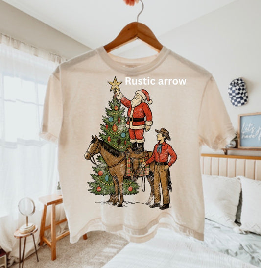 Vintage Santa hanging star